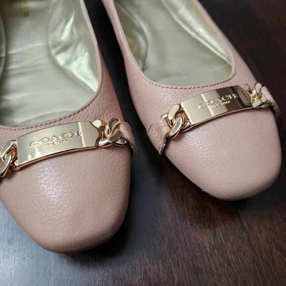 Coach Bianca Pink Ballet Flat Size 9 - Picture 4 of 7